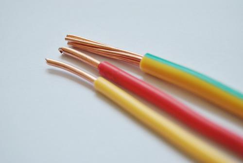 黃色、紅色兩根為BV電線，黃綠雙色為BVR線-湘江電纜